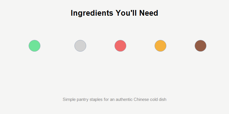 Ingredients needed for Chinese smashed cucumber salad